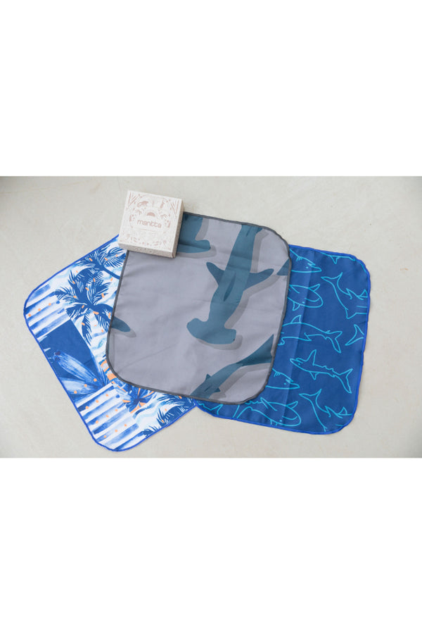 Set de toallas faciales Océano